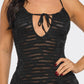 Hailee Halter Tie Beach Midi Dress - Sheer Summer Elegance