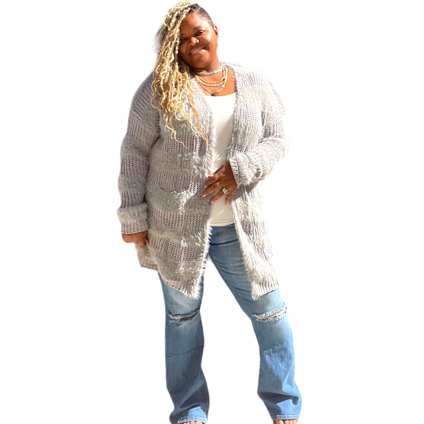 High Rise Distressed Jeans