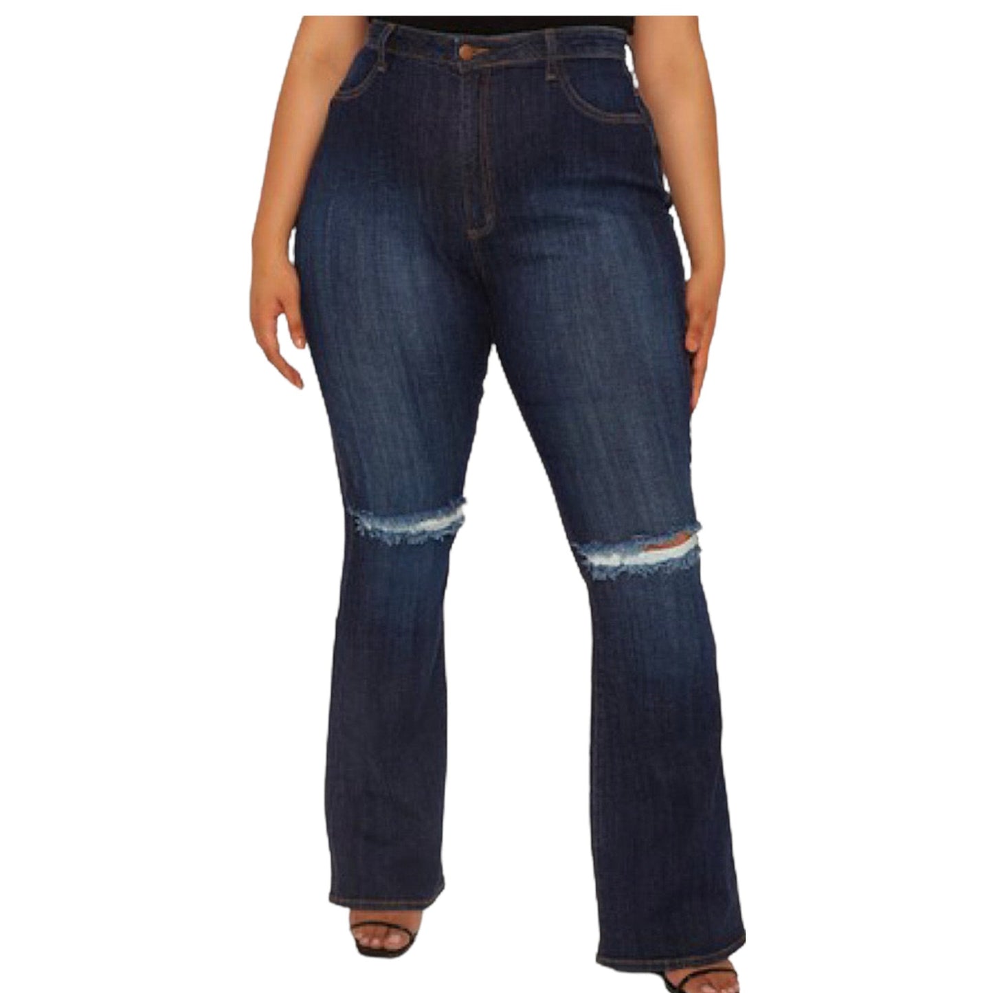 High Rise Distressed Jeans