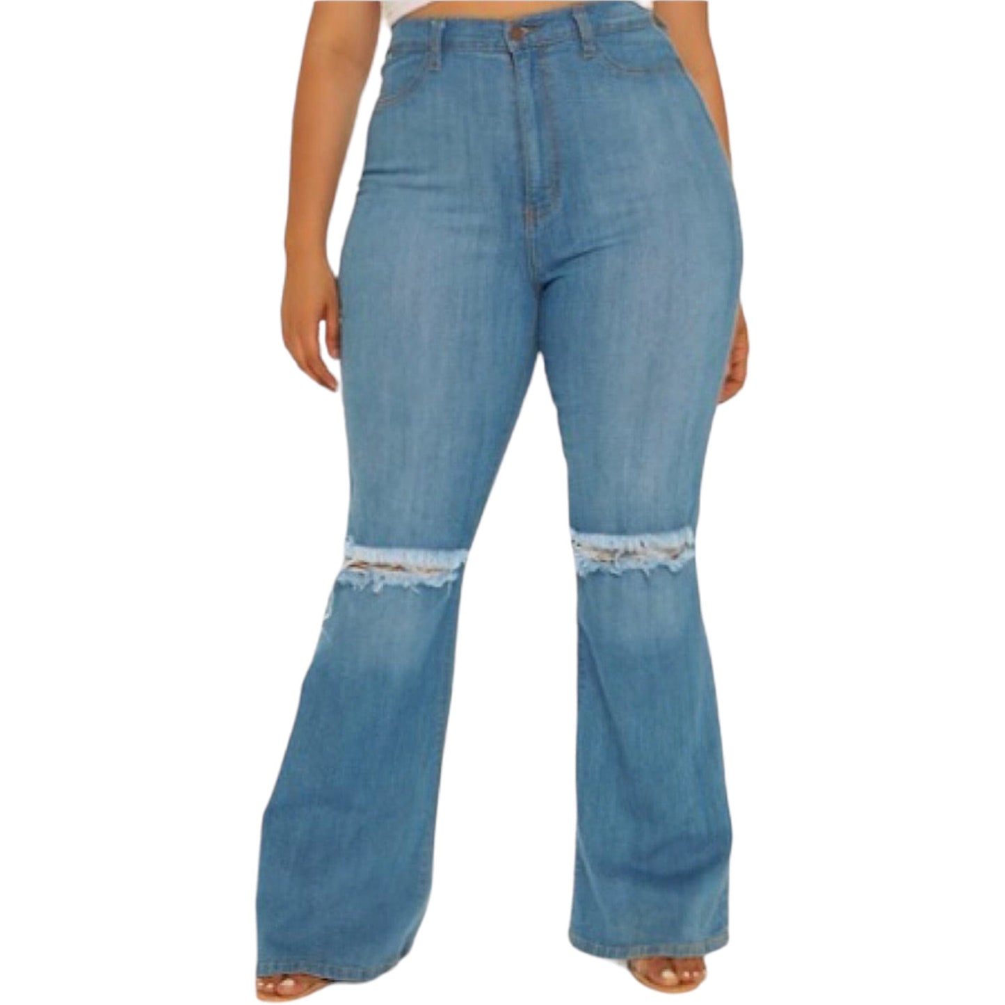 High Rise Distressed Jeans