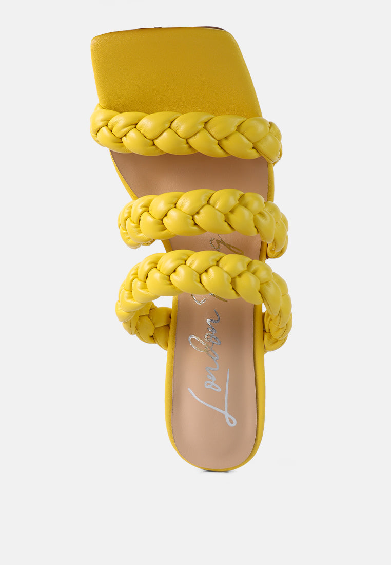 High Bae Braided Strap Casual Heels