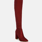Schiffer High Block Heeled Long Boot