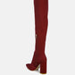 Schiffer High Block Heeled Long Boot