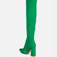 Schiffer High Block Heeled Long Boot