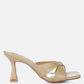 Highflip Criss Cross Spool Heel Sandals