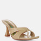Highflip Criss Cross Spool Heel Sandals