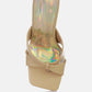 Highflip Criss Cross Spool Heel Sandals