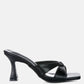 Highflip Criss Cross Spool Heel Sandals