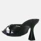 Highflip Criss Cross Spool Heel Sandals