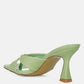 Highflip Criss Cross Spool Heel Sandals
