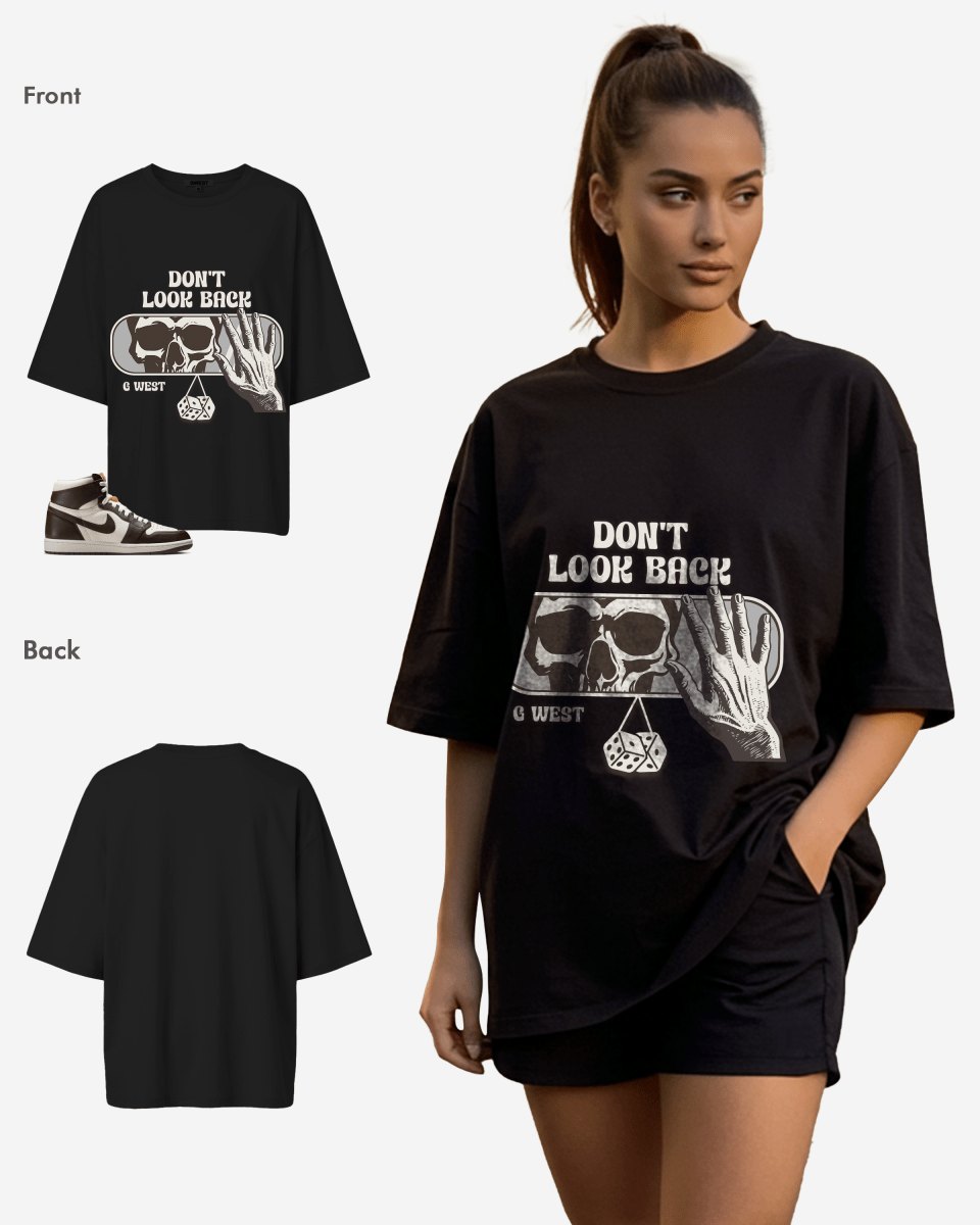 Horror Rearview Oversized Women's T-Shirt