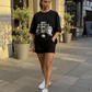 Horror Rearview Oversized Women's T-Shirt