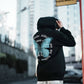 Oversize 'Human Realist Butterfly' Graphic Hoodie - Abstract Streetwear Sweatshirt