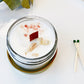 Space Clearing Candle/ Intention Candle / Organic Soy Candle / Candle with Crystals / Cleansing Candle