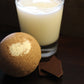 Chocolate Milk Bath Bomb with Toy