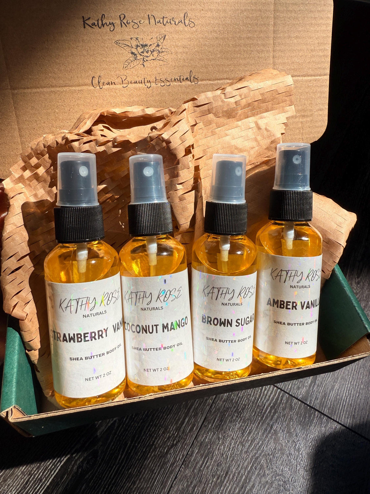 Gourmand Shea Butter Body Oils, Shea Butter & Self-Care Kit
