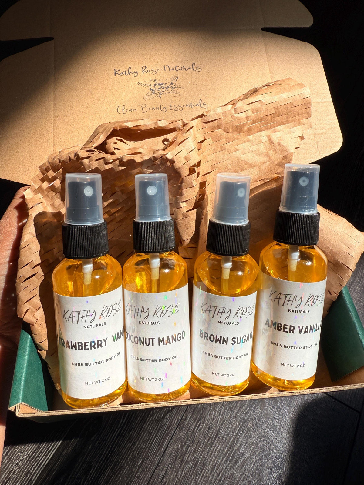 Gourmand Shea Butter Body Oils, Shea Butter & Self-Care Kit