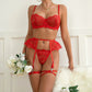 Carmen Lace Lingerie 4 Piece Set