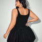 sleeveless dress high waist suspender short dress