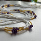 White + Amethyst