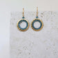 Labradorite Mini Halo Earrings