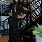 La Mesh Inserted Fashion Jumpsuit