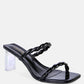 Inamorata Twisted Strap Mid Heel Sandals