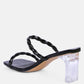 Inamorata Twisted Strap Mid Heel Sandals