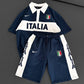 Italia Inspired Men's Polo & Shorts Set – Athletic Heritage with Bold National Style