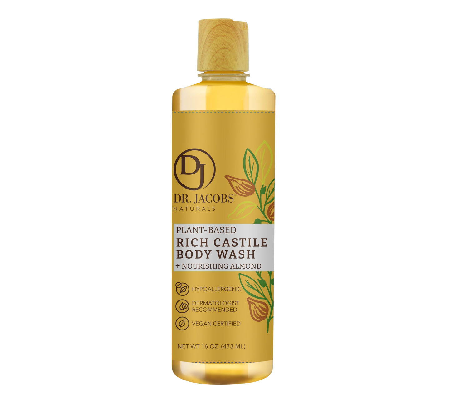 Almond Pure Castile Body Wash