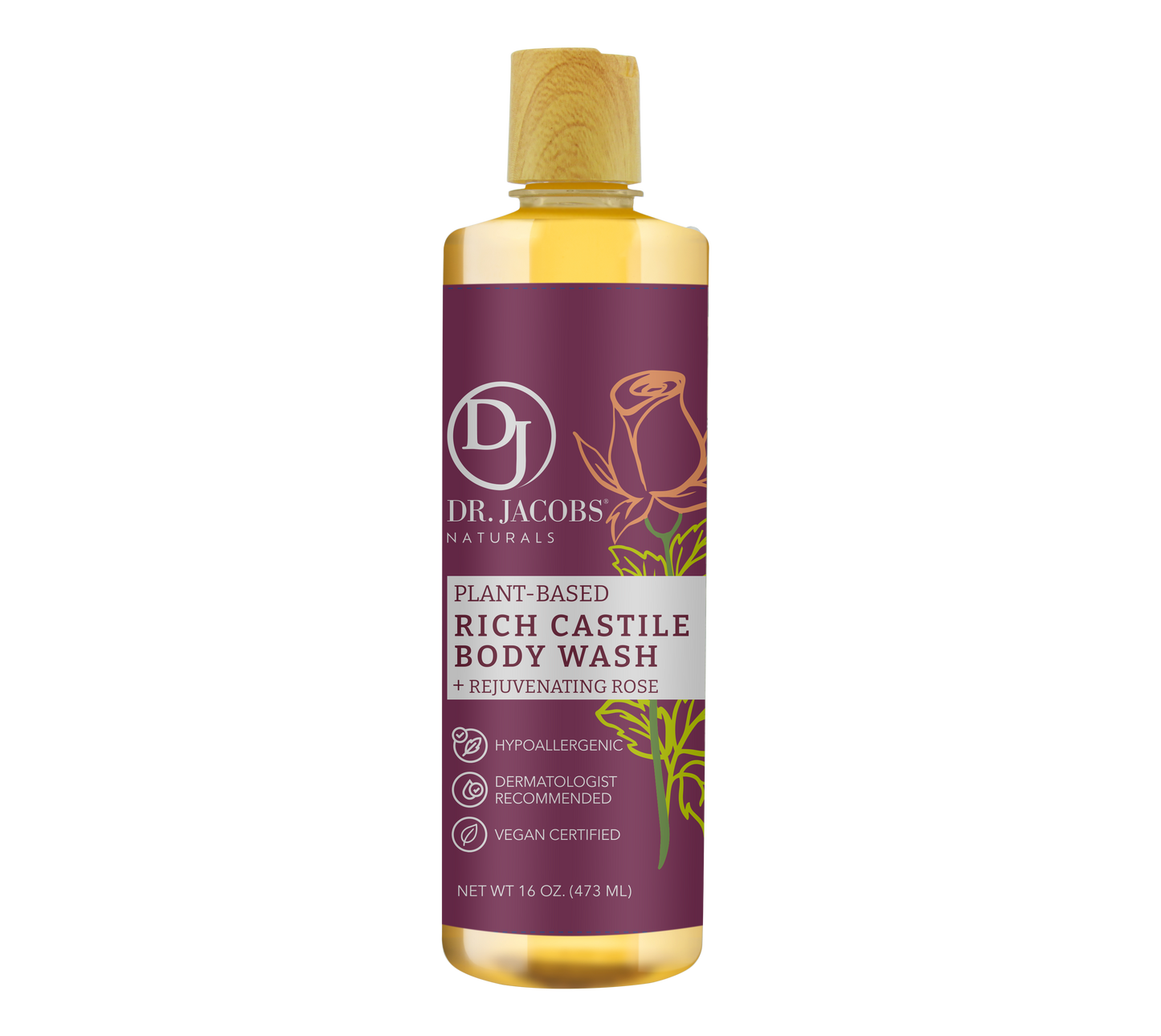 Rose Pure Castile Body Wash