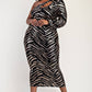 Jaylin Plus Size Sequins Knit One Shoulder Dress with Cutout