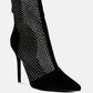 Jazz Rhinestone Embellished Mesh Stiletto Boots