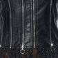 Kayla Contrast Mesh Faux Leather Strapless Tutu Dress | Punk Rock Goth Glam Zipper Dress