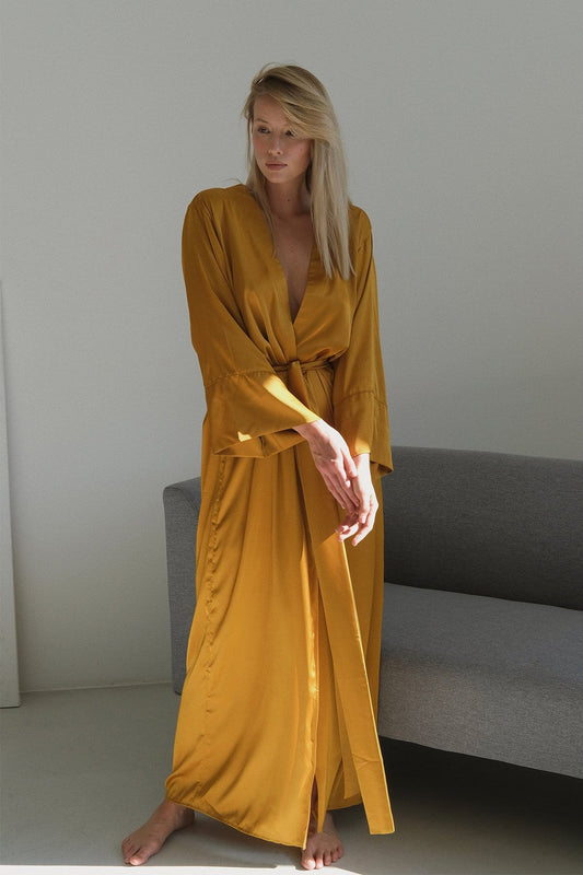 Kimono Silk Long Robe