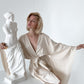 Kimono Sleeves Linen Robe