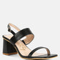 Kirk Elasticated Gussets Block Heel Sandals