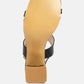 Kirk Elasticated Gussets Block Heel Sandals