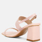 Kirk Elasticated Gussets Block Heel Sandals