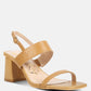 Kirk Elasticated Gussets Block Heel Sandals