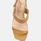 Kirk Elasticated Gussets Block Heel Sandals