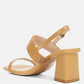 Kirk Elasticated Gussets Block Heel Sandals