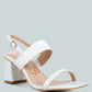 Kirk Elasticated Gussets Block Heel Sandals