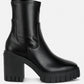 Kokum Faux Leather Platform Ankle Boots