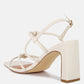 Kralor Knotted Strap Italian Block Heel Sandals