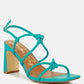 Kralor Knotted Strap Italian Block Heel Sandals