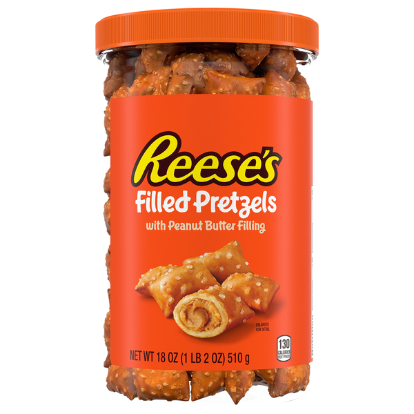 Reese's Filled Pretzels with Peanut Butter Filling