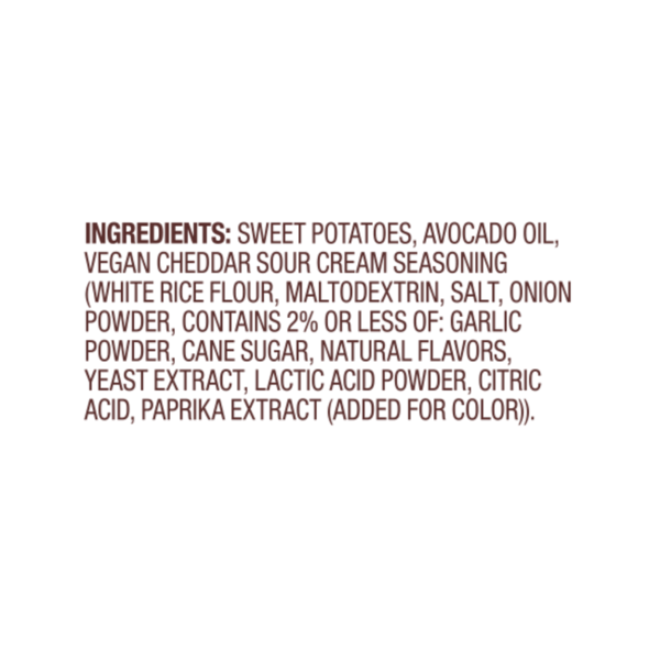 Jackson's Sweet Potato Chips in Avocado Oil, Wavy Cheddar & Sour Cream