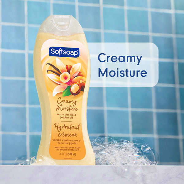 Softsoap Moisturizing Body Wash Gel, Warm Vanilla & Jojoba Oil