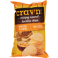 Crav'n Flavor Tortilla Chips, White Corn, Crispy Round
